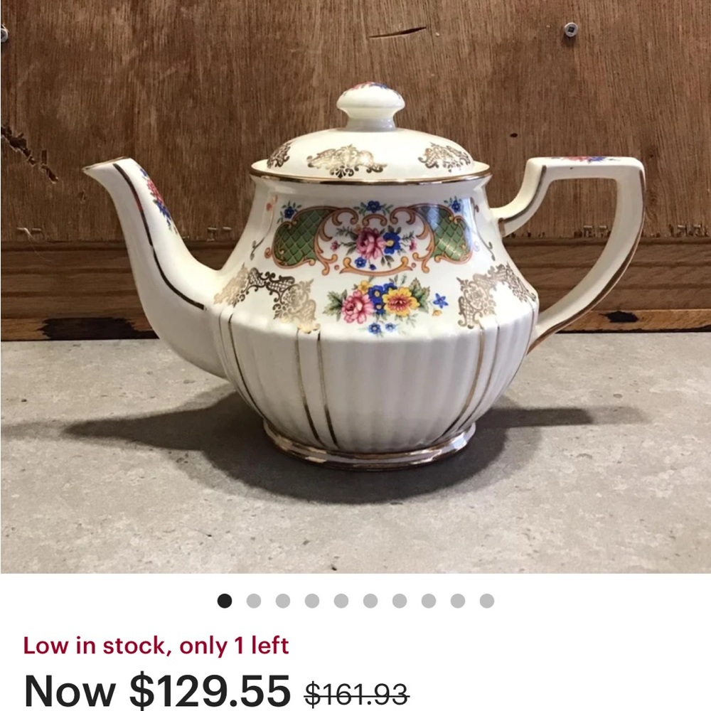 Floral Porcelain Teapot